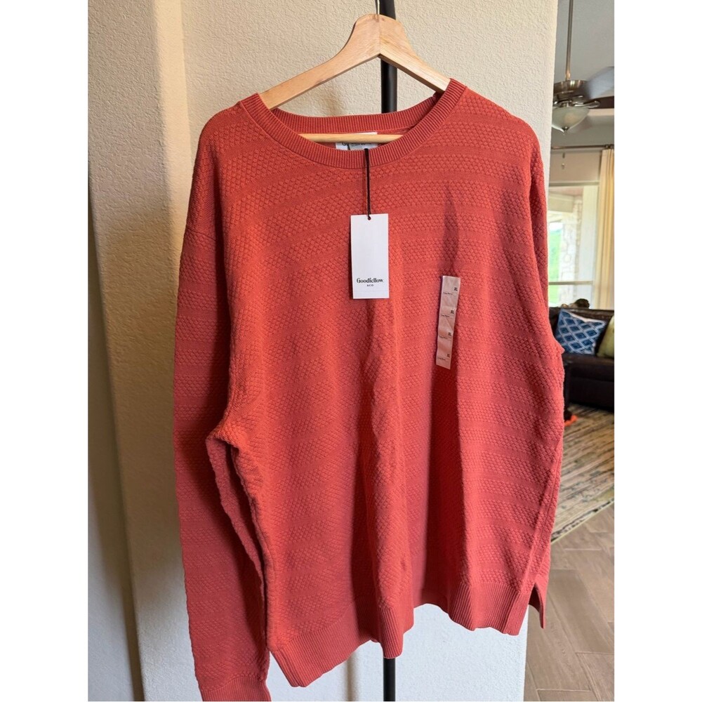 Goodfellow & Co Men's Burnt Orange Clay Pot Crewneck Sweater XL